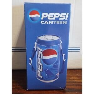 Vintage Pepsi-Cola Canteen Drink Can With Strap and collectible cards